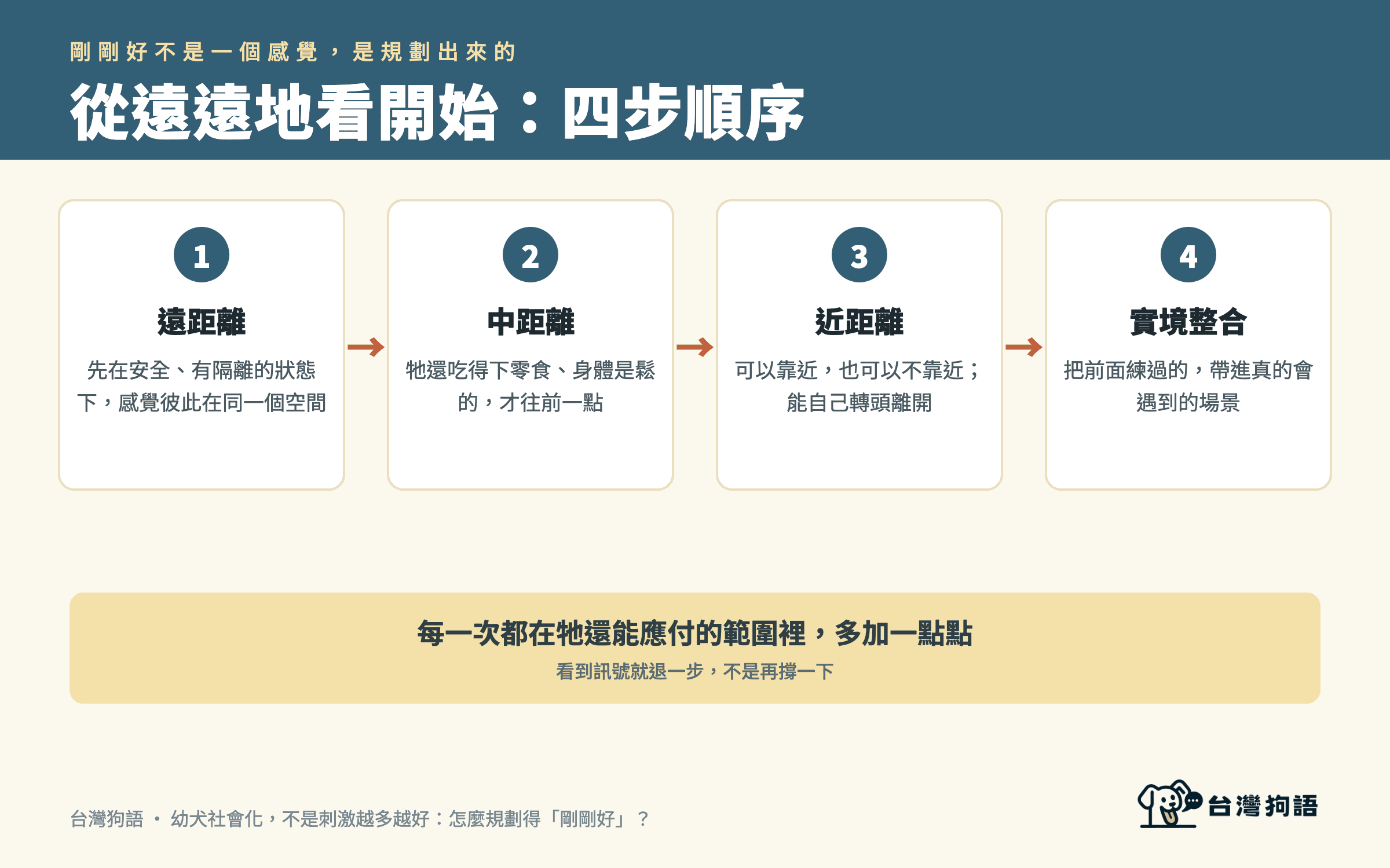 從遠遠地看開始：四步順序